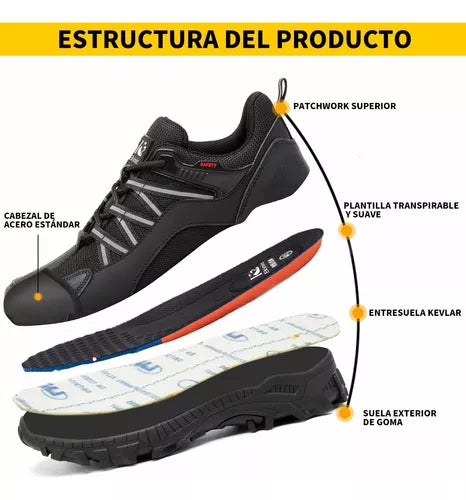 Zapatos De Seguridad Tenis Industrial Anti-deslizante Ekinio