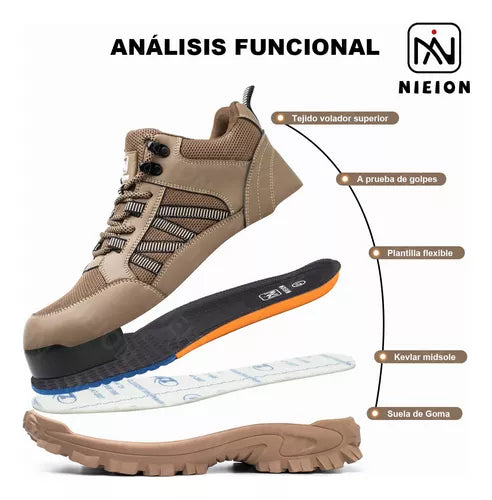 Zapatos De Seguridad Nieion De Trabajo Industrial P/hombre