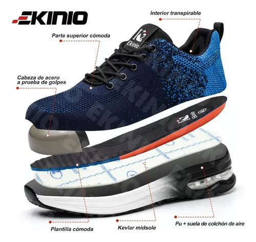 Zapatos De Seguridad Tenis Industrial Anti-deslizante Ekinio