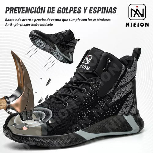 Tenis Seguridad Industrial Nieion Zapato De Trabajo Hombre