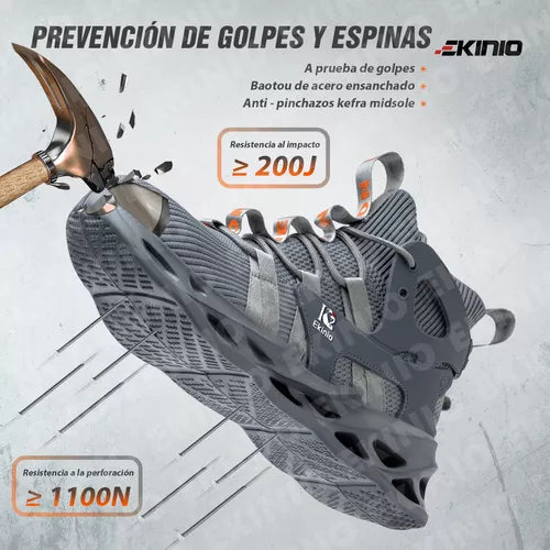 Tenis De Seguridad Zapatos Industrial Trabajo Botas Ekinio