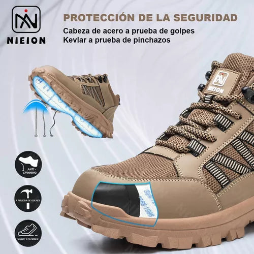 Zapatos De Seguridad Nieion De Trabajo Industrial P/hombre