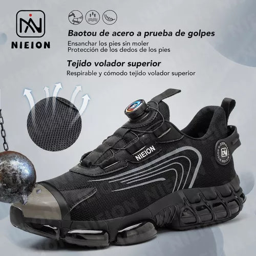 Tenis De Seguridad Zapatos Industrial Trabajo Hombre Nieion