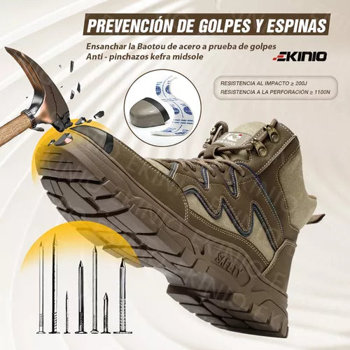 Zapato De Seguridad Tenis Botas Industrial Para Hombre