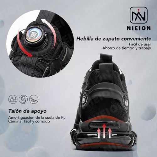 Tenis De Seguridad Zapatos Industrial Trabajo Hombre Nieion