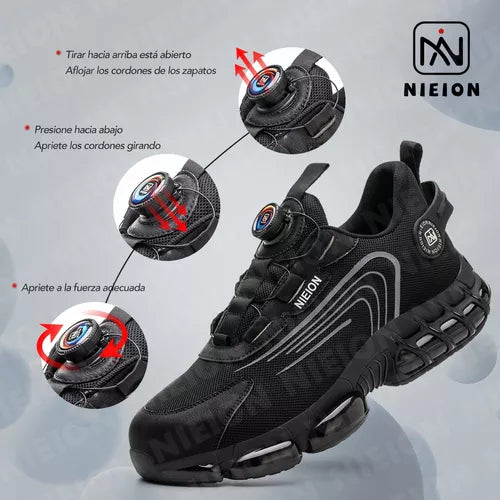 Tenis De Seguridad Zapatos Industrial Trabajo Hombre Nieion