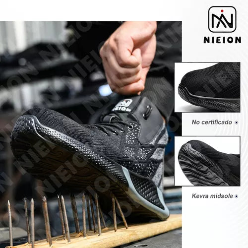 Tenis Seguridad Industrial Nieion Zapato De Trabajo Hombre