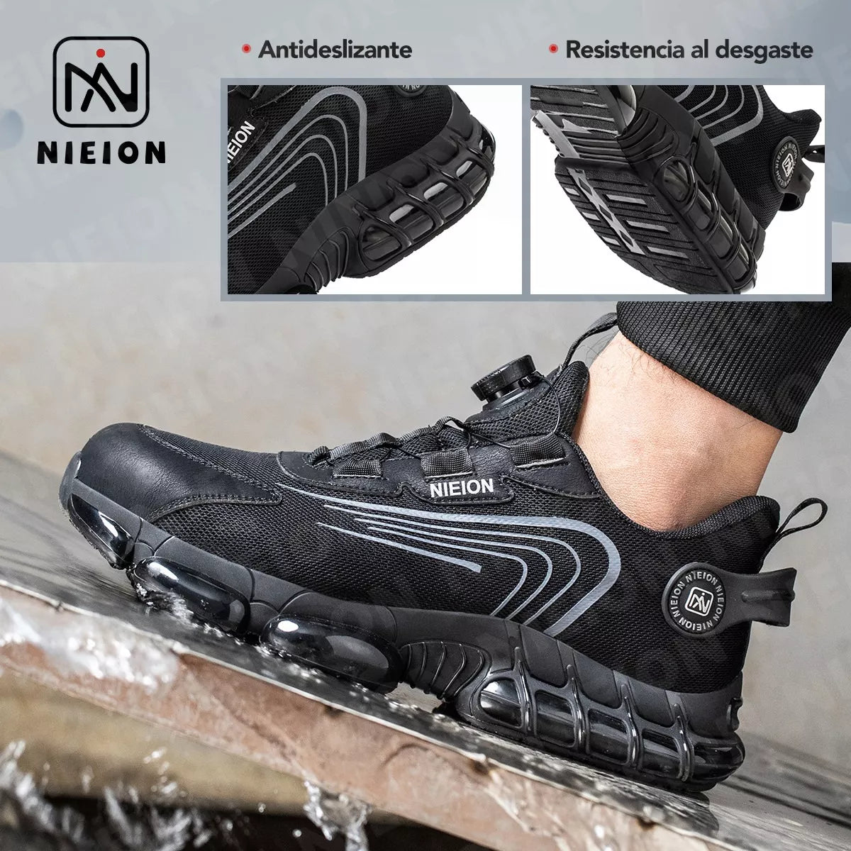 Tenis De Seguridad Zapatos Industrial Trabajo Hombre Nieion