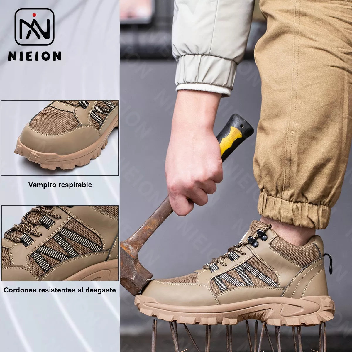 Zapatos De Seguridad Nieion De Trabajo Industrial P/hombre