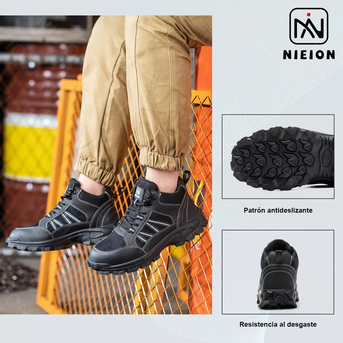 Zapatos De Seguridad Nieion De Trabajo Industrial P/hombre